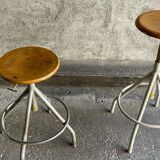 Pair of BAO workshop stools, 1950s