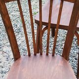 Set of 4 Baumann bistro chairs from the 50s stamped