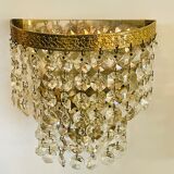 Pair of brass sconces and tassels