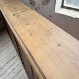 XL oak workshop sideboard with sliding doors from 1900