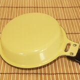 Plate round aubecq ø18 enamelled steel vintage 60