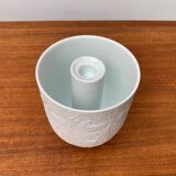 White porcelain candlestick from mid-century by Bjørn Wiinblad for Rosenthal.