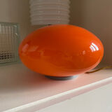 UFO lamp globe in vintage orange mushroom glass