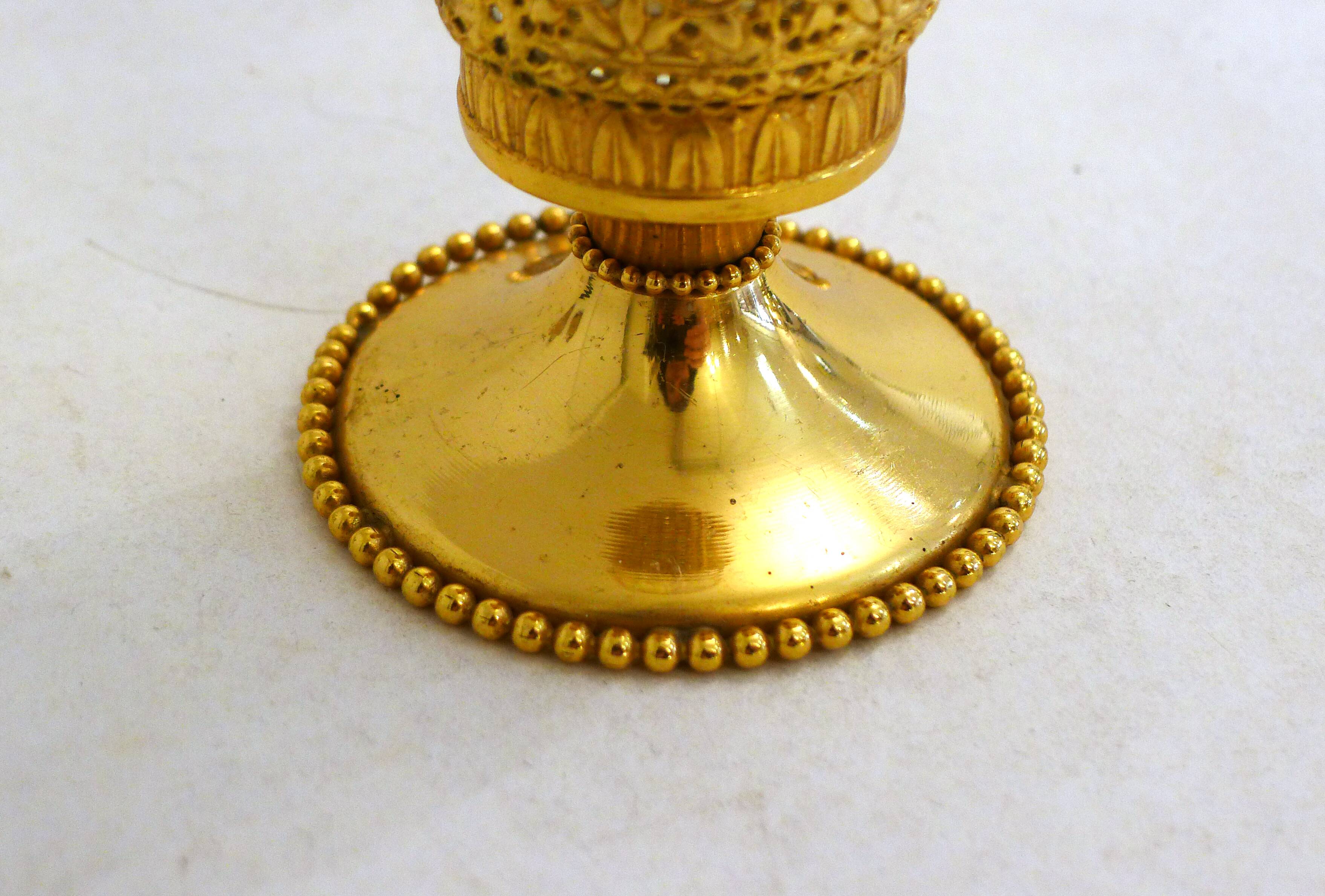 Swan neck soliflore vase in Empire style