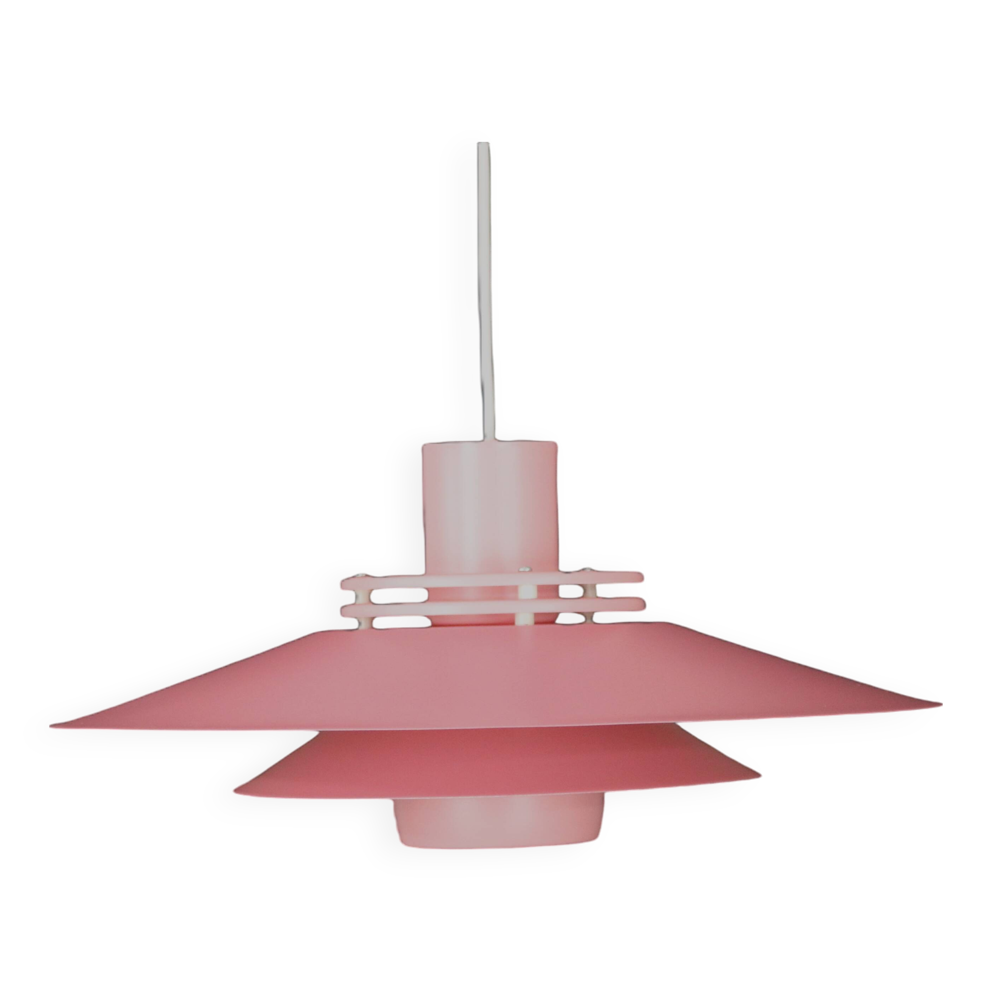 Great pink restored Danish ceiling lamp *** Danish design *** unique *** Denmark 1970's