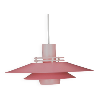 Great pink restored Danish ceiling lamp *** Danish design *** unique *** Denmark 1970's