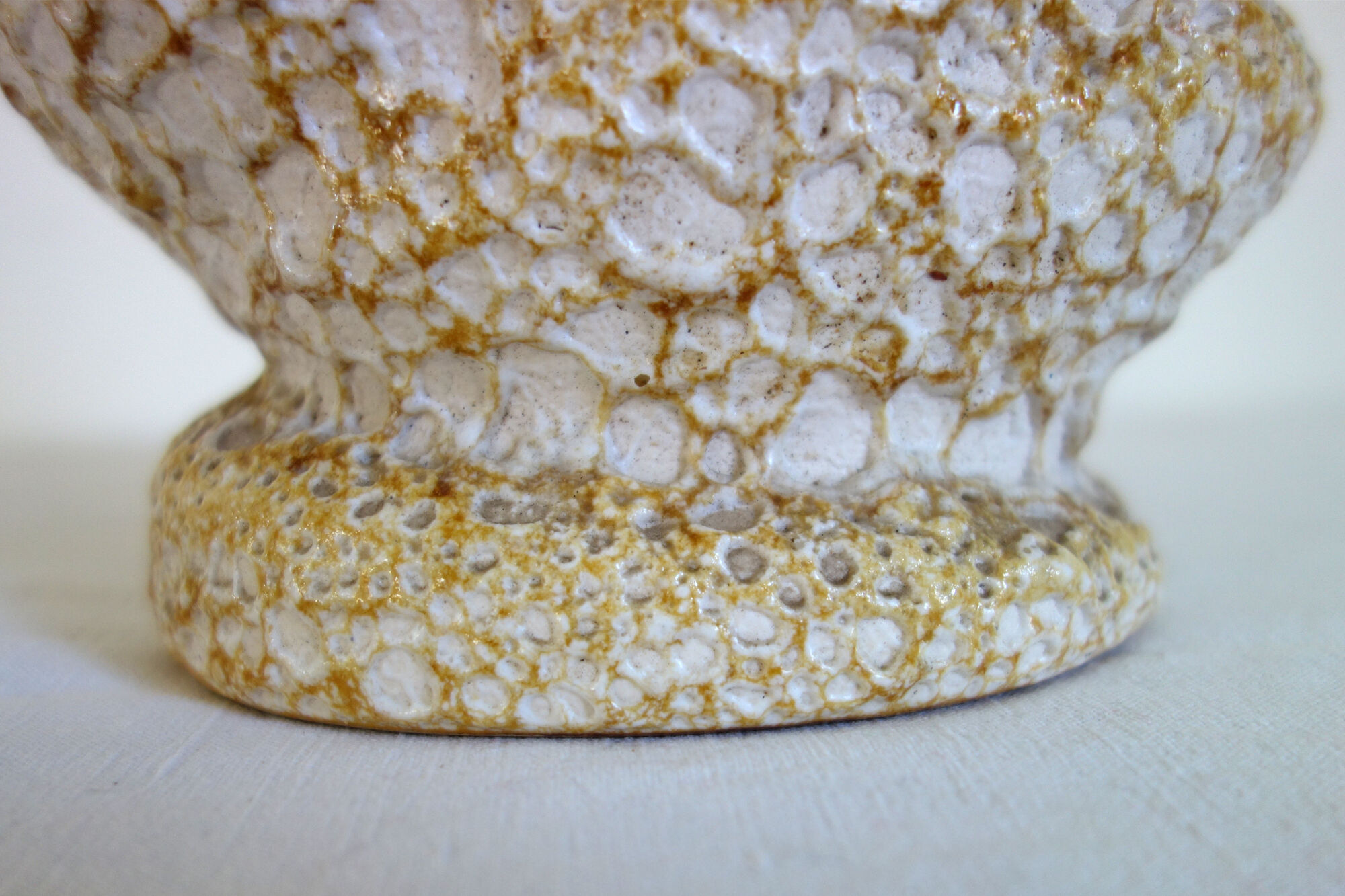 Vase fat lava Vallauris 60s