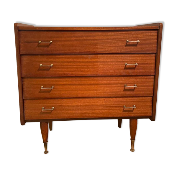 Commode en bois verni, 1960