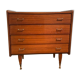 Commode en bois verni, 1960
