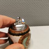 Noomi Backhausen for Søholm table lighter in glazed stoneware. 1960s