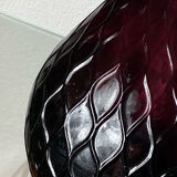 Empoli glass bottle, honeycomb pattern, 1960s