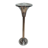 Art Deco Standing Ashtray in Polished and Chromed Metal, Switzerland, 1930