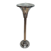 Art Deco Standing Ashtray in Polished and Chromed Metal, Switzerland, 1930