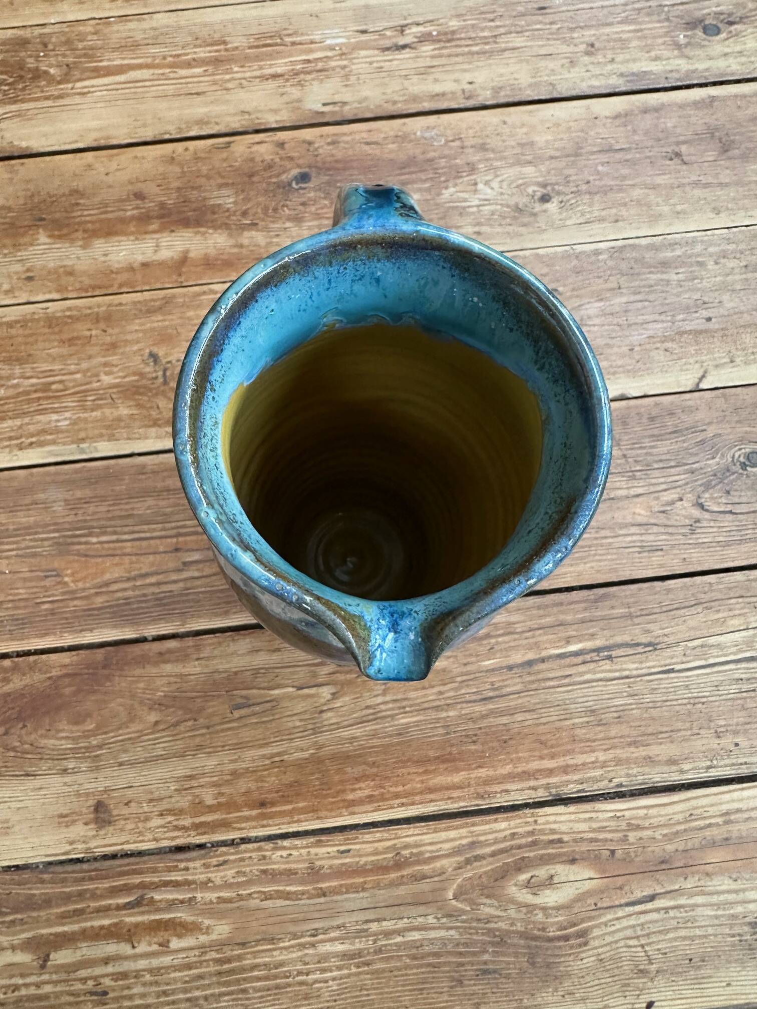 Handcrafted pottery signed by the artist