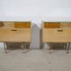 Mid-Century Design Vintage Bedside Tables with Metal Legs, Set of 2, 1960s