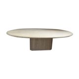 Travertine base table
