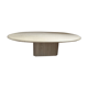 Travertine table base