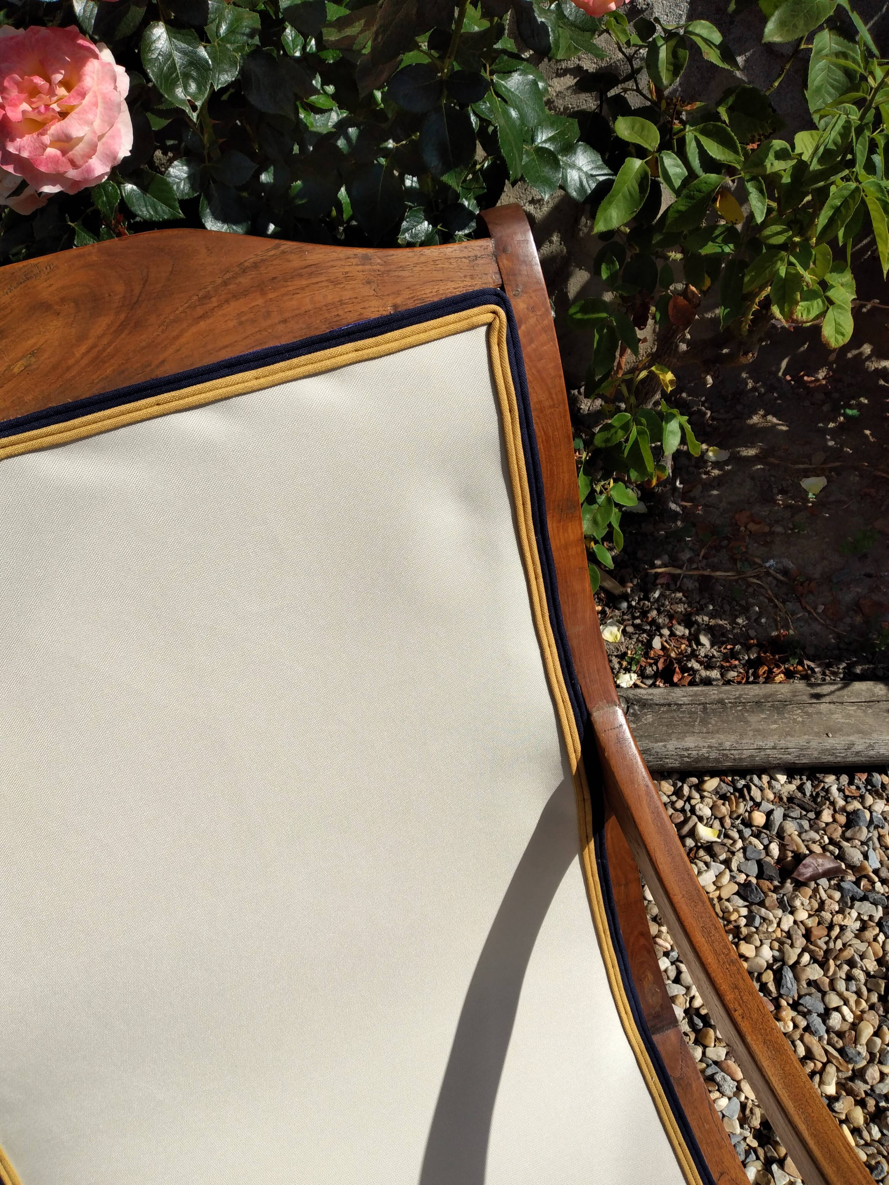 Colonial teak armchair