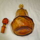 Vintage amber glass carafe