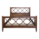 Double bed from Atelier Saint-Sabin in solid oak with lattices - 1950s