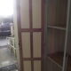 Parisian wardrobe in painted fir from the 30s 40s