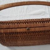 70s wicker handbag
