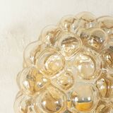 Doria Leuchten wall or ceiling lamp, Space Age design, bubble glass, 1970s