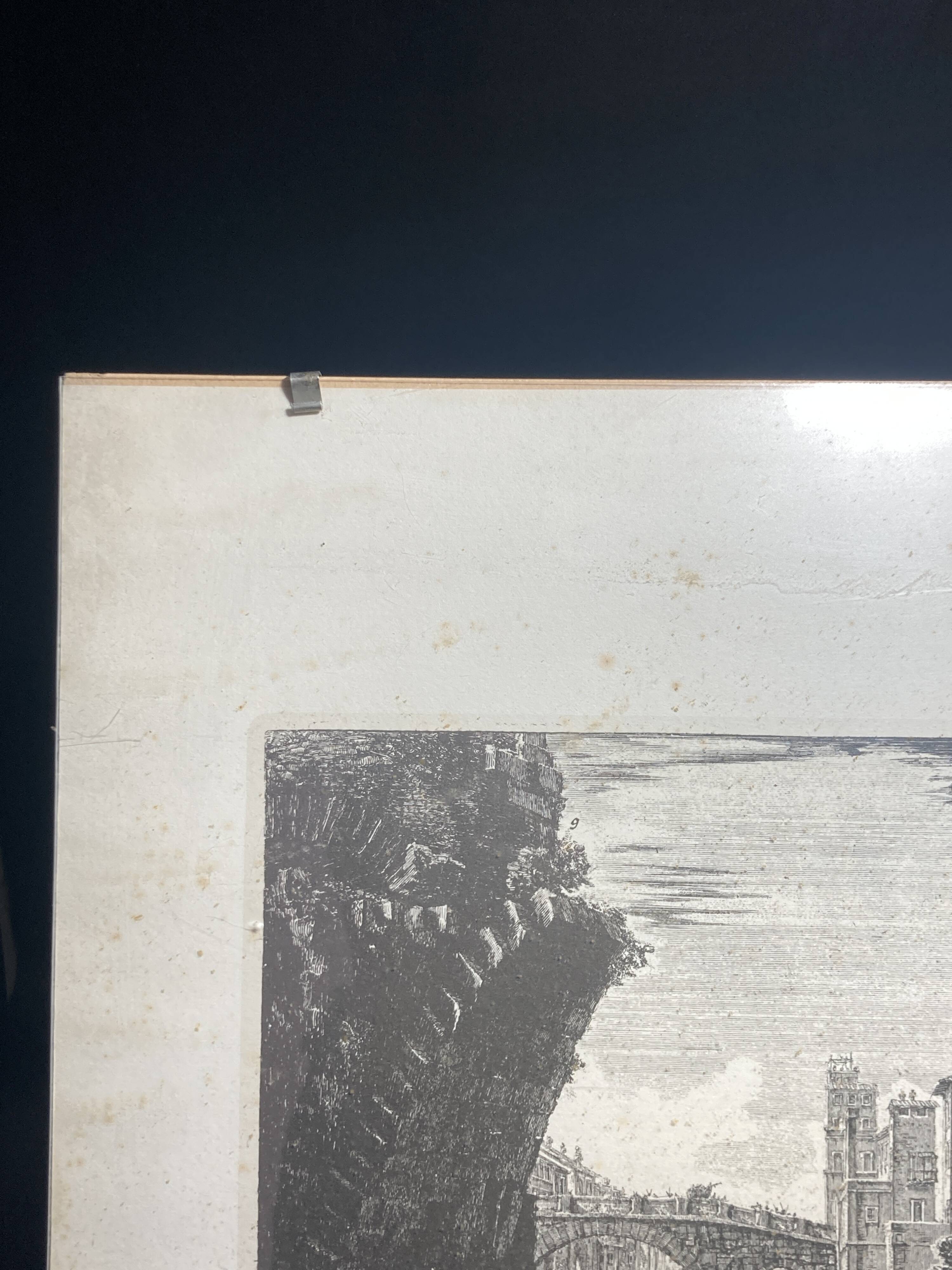 Engraving signed Piranesi F. State