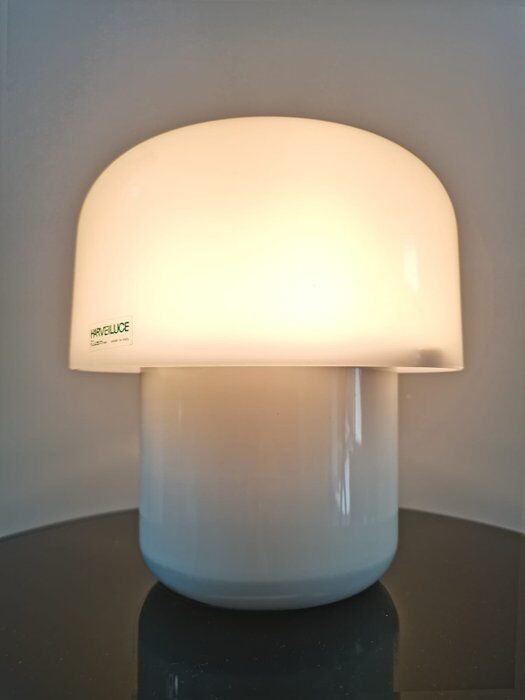 mushroom lamp 70s Harveiluce Guzzini