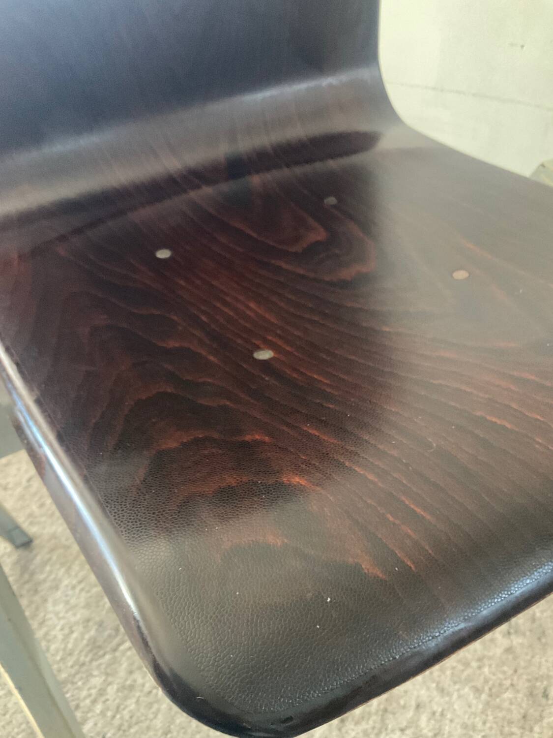 Pair of Pagholz-Germany industrial chairs from the 50s-60s