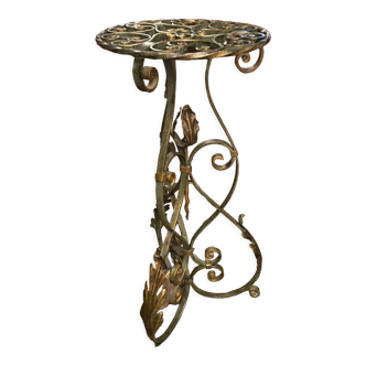 Louis XIV style wrought iron pot holder