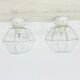 Pair of Limburg Glashütte ceiling lamp flush mount , 1970s