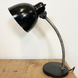 Black industrial table lamp, 1950s
