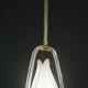 Set of 2 Pink and Transparent Murano Glass Chandelier by Barovier e Toso, 1950s
