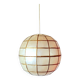 Suspension boule nacre et laiton 70s