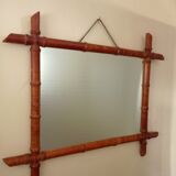 Bamboo mirror 68 X 55 cm