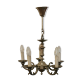 Louis XVI brass chandelier