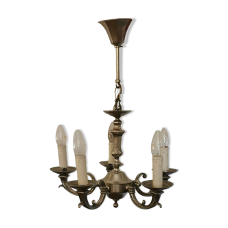 Louis XVI brass chandelier