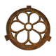 Cast iron bull's eye window