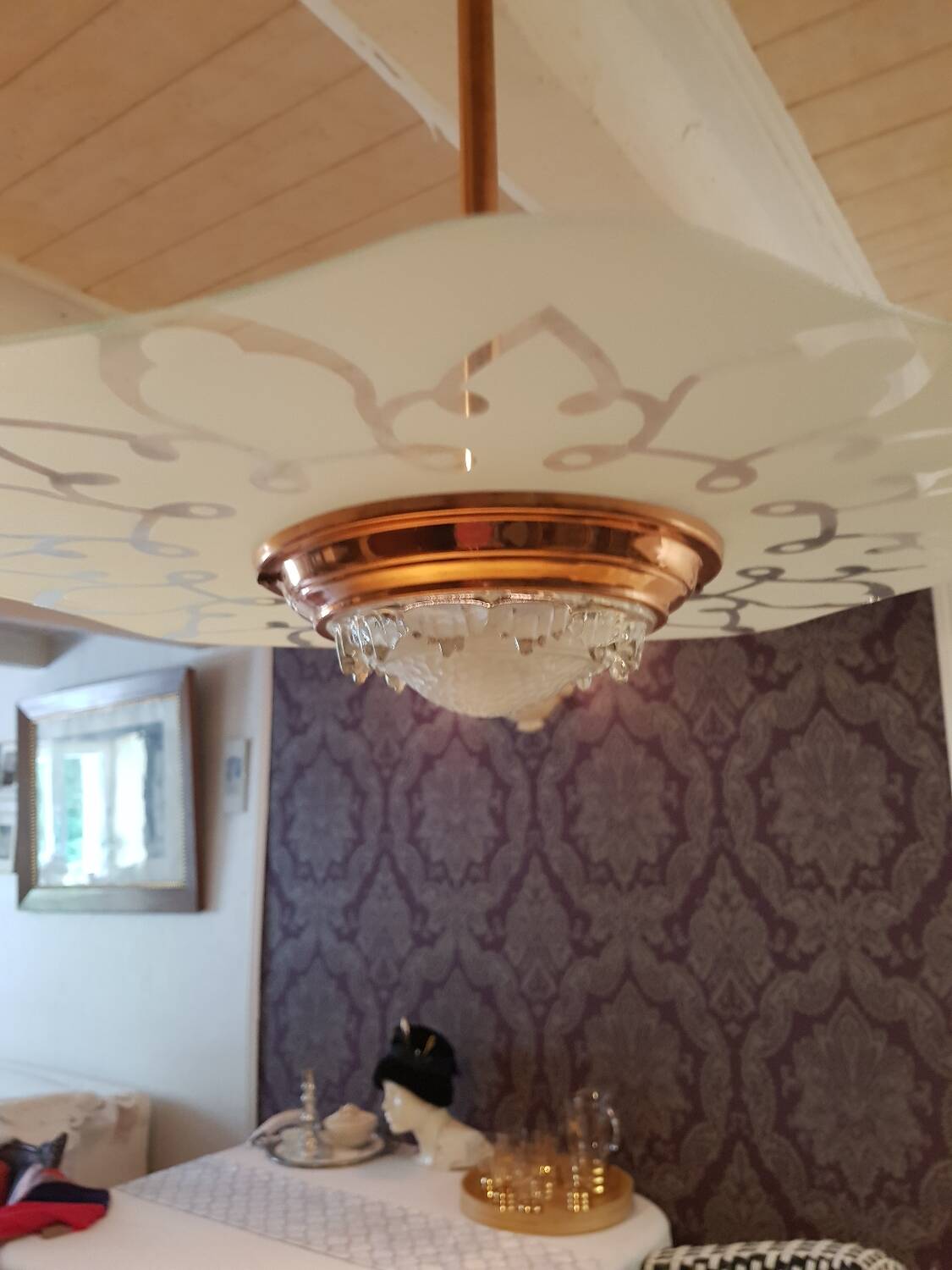 Ezan Art Deco Saturn chandelier