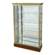 Brass display cabinet with a mirrored back – early 20th century