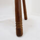 Rustic tripod stool with a triangular seat, 1960s.