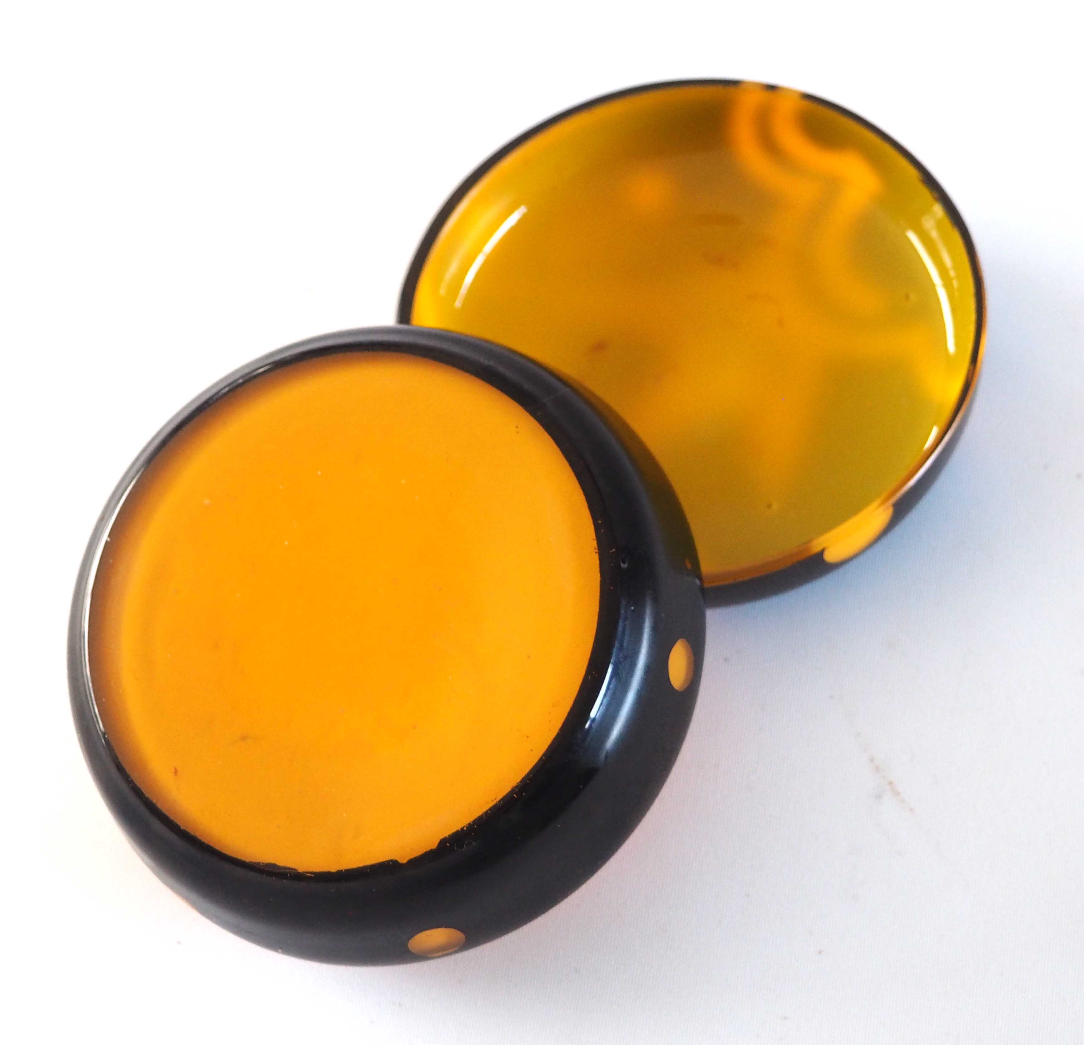 Art Deco glass powder magazine