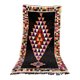 Handmade Moroccan Berber rug: Small model in cream Beni Ouarain wool