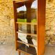 Storage unit/Library with sliding glass doors 1960s