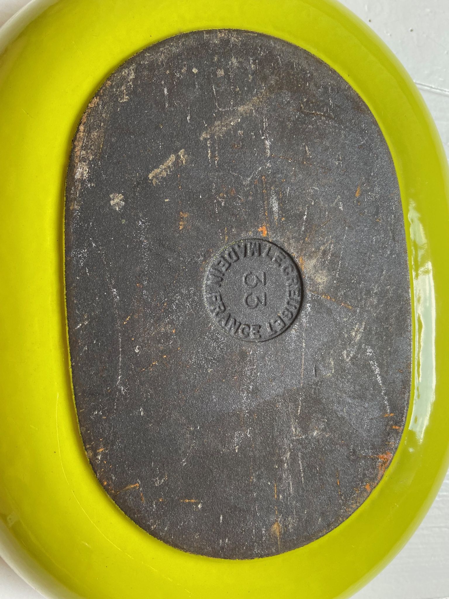 Vintage cast iron gratin dish Le Creuset