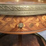 Marquetry-decorated gueridon – 20th century