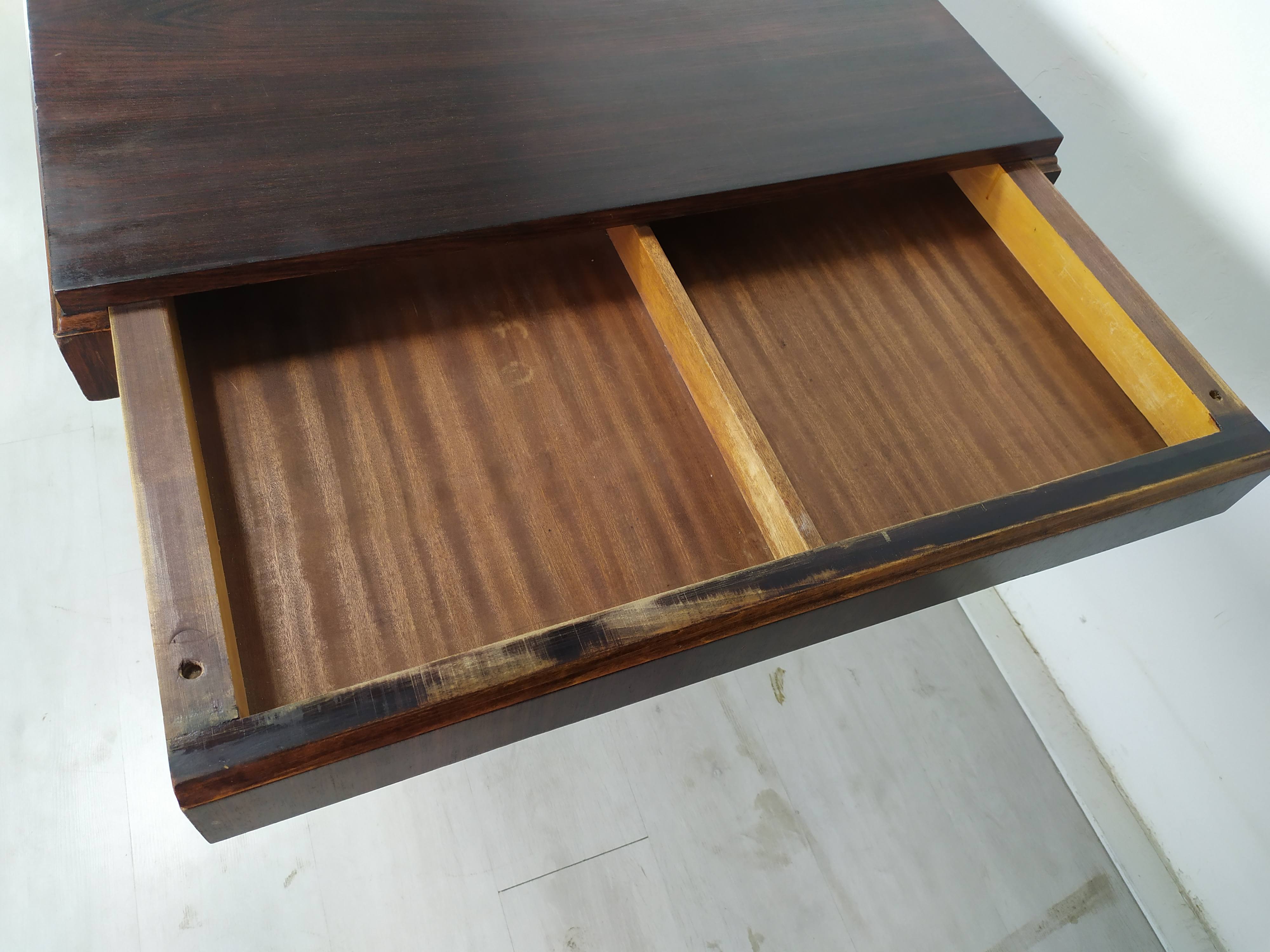 Table berceau art déco palissandre