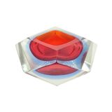 Diamond-Shaped Murano Glass Ashtray/Vide Poche by Flavio Poli for Seguso