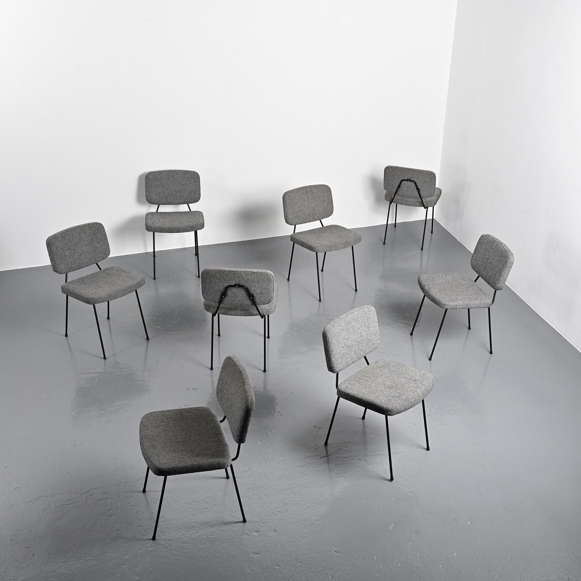 Set of 8 F0907 Moulin chairs by Pierre Paulin, Artifort around 2000.